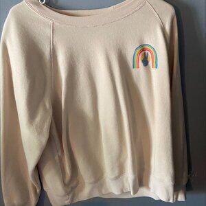 Old Navy Womens Rainbow Peace Graphic Sweatshirt-Large